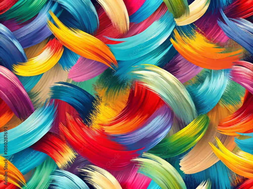 Poster pattern of artistic brush strokes with soft shadows for abstract backgrounds and textiles – perfect 