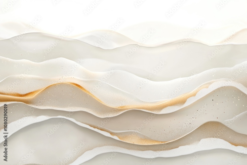 Poster a close-up view of a wave pattern on a white surface, perfect for design and decoration projects