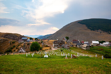 Fototapeta na wymiar Lukomir: Traditional Highland Village in Bosnia and Herzegovina