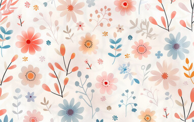 Vintage floral texture art background
