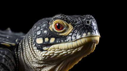 Fototapeta premium close up of a head of a turtle