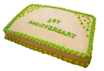 first anniversary large cake design