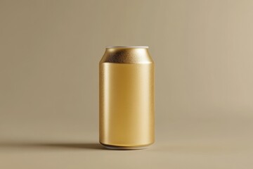 A single can of beer sitting on a table, often used for casual gatherings or parties