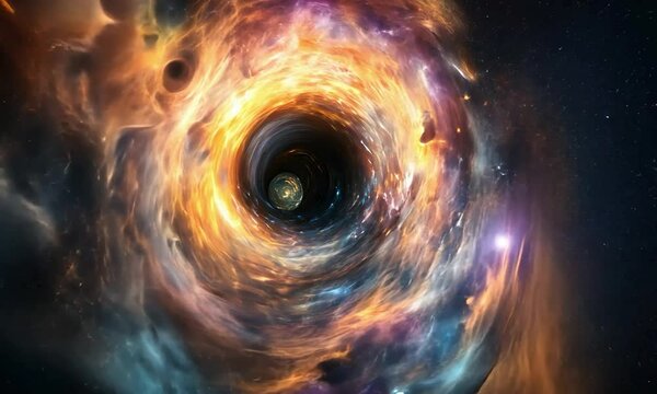 Cosmic portal opening to another dimension