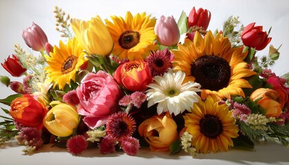 Obraz premium The art of arranging flowers requires skill and creativity. 