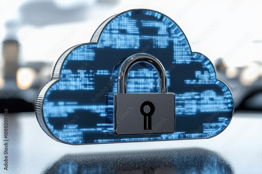Poster secure your data with cloud storage understanding the importance of padlock security in modern techn