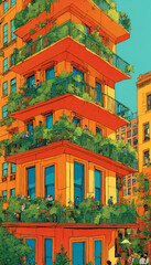 Fototapeta premium modern building
