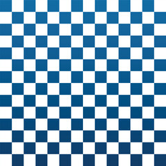 Seamless geometric checkerboard pattern. Blue and white checkerboard