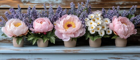 Fresh Pink and White Rose Floral Arrangement in Glass Vase