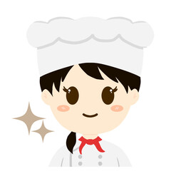 funny cartoon chef of profession