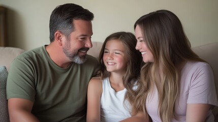 Fototapeta premium The Happy Family Bonding Moment