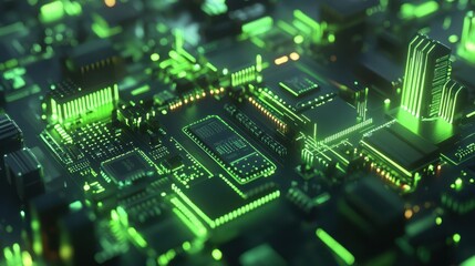 The Green Circuit Board Design