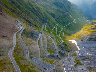 Stelvio Pass (Passo Del Stelvio) in the Italian Alps