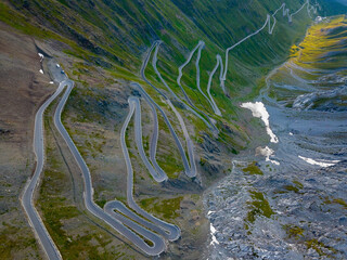 Stelvio Pass (Passo Del Stelvio) in the Italian Alps