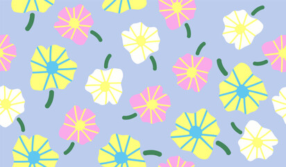 PrintFloral seamless pattern design vector