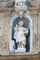 Obraz premium Architecture detail in Piazza Vigliana, Palermo, Italy