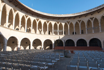 Naklejka premium Bellver Castle, Palma de Mallorca, Spain. It was built in the 14th century for King James II of Majorca.