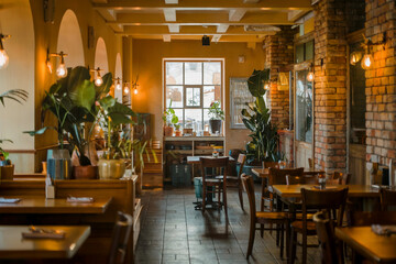 Obraz premium Modern coffee shop