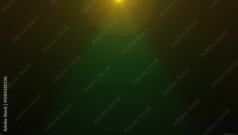Aufkleber mysterious green and gold gradient background with soft light beams and smooth textures