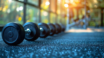 Modern gym interior with equipment