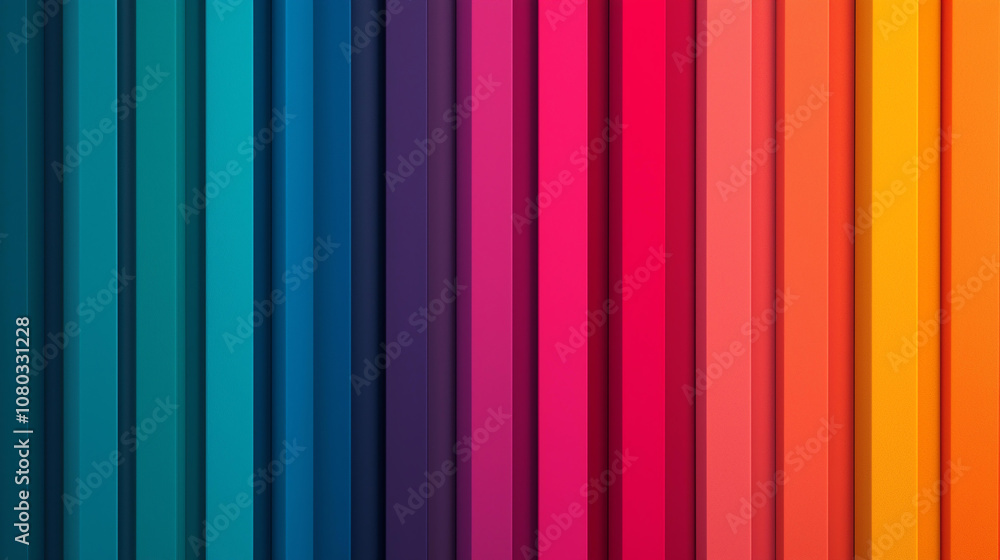 Poster abstract background vibrant gradient colors in vertical stripes create stunning visual effect. blend