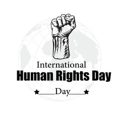 Human Rights Day. December 10. Holiday concept. template for background with banner, Human Rights Day. Human Rights social media poste