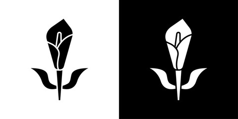 calla icon Outline sign symbol set