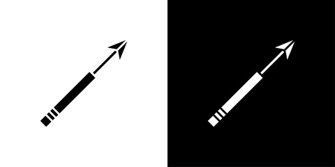 harpoon icon Outline sign symbol set