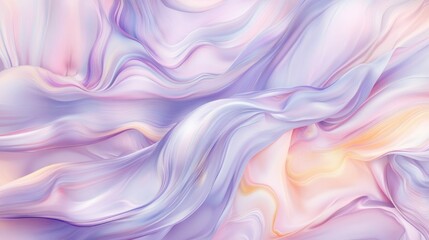 A smooth, flowing abstract design with soft pastel colors and gentle curves.