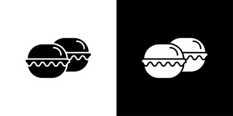 macarons icon Outline sign symbol set