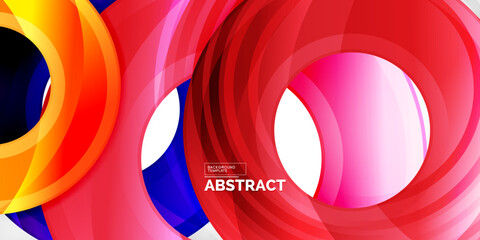 Circles, round elements, ring shapes premium background. Vector Illustration For Wallpaper, Banner, Background, Card, Book Illustration, landing page