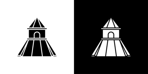 Rubber kid slide icon Outline sign symbol set