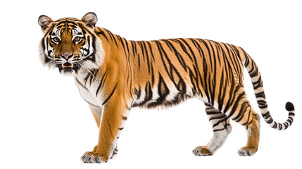 Obraz premium tiger isolated on white background