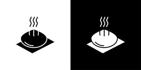 wonton icon Outline sign symbol set