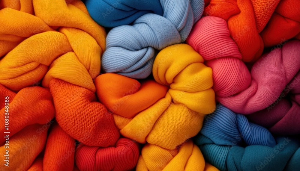 Poster intertwined threads of unity a vibrant tapestry of colors representing diversity, togetherness, and 