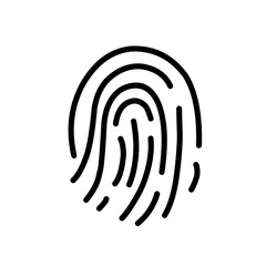 Fingerprint Line Icon