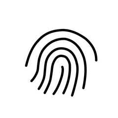 Fingerprint Line Icon