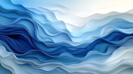 The abstract background picture features a mesmerizing blend of deep indigo and azure hues, capturing the essence of a tranquil, boundless blue ocean stretching out to the horizon