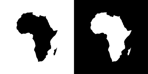 africa map icon linear logo isolated © student