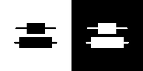 Alignment icon linear logo isolated