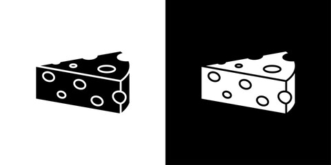 cheese icon linear logo isolated