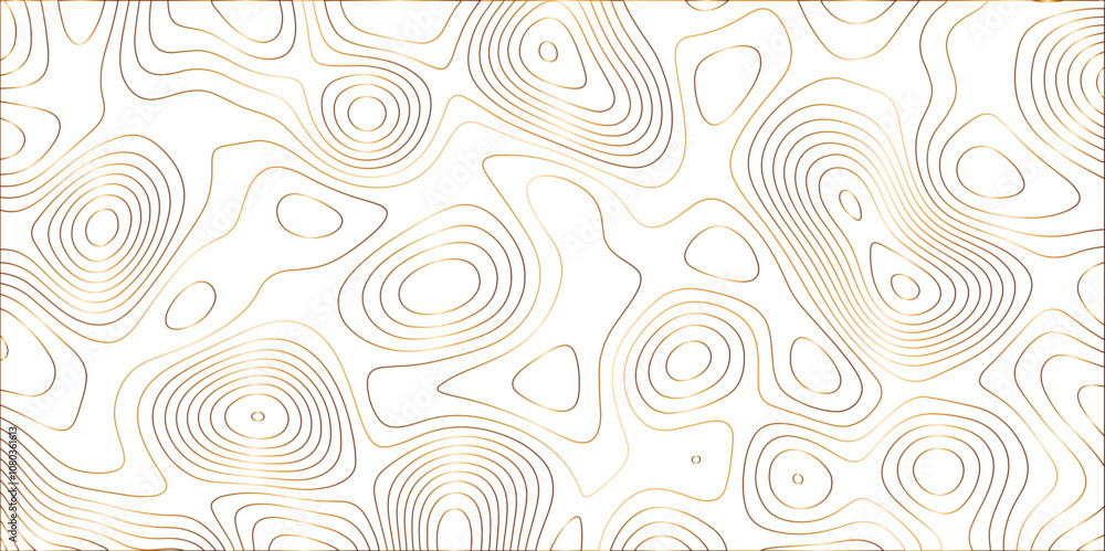 Poster Abstract colorful gradient Topographic line map background with shadows. Contour elevation topographic and textured Background Modern design with White background with topographic wavy Patte.	