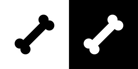 Dog bone icon linear logo isolated