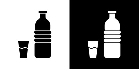 drink icon linear logo isolated