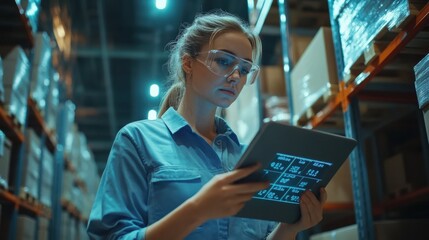 The Woman Using Tablet Device