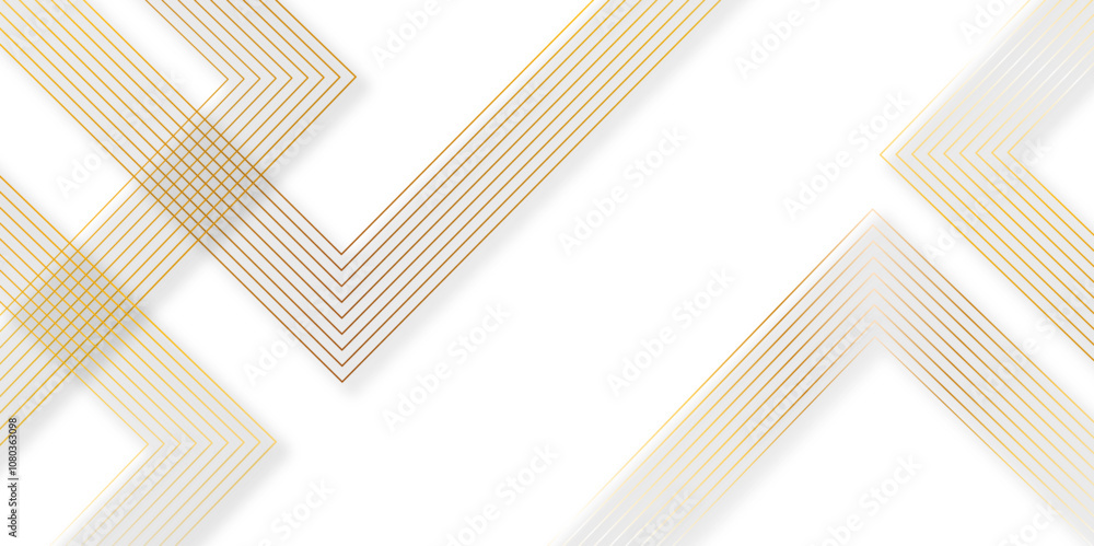 Poster Vector digital art diagonal striped triangle Stylish Seamless pattern white background with shadows . modern Creative Design use for book, calendar covers high quality textile design, vector. 