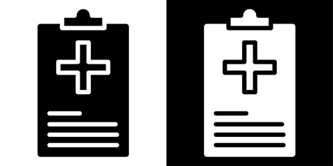 Obraz premium medical clipboard form icon linear logo isolated