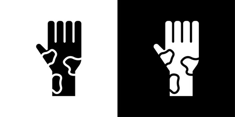 Obraz premium mottled skin icon linear logo isolated