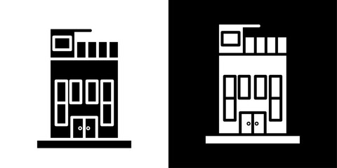 Penthouse icon linear logo isolated