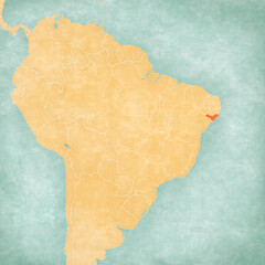 Map of Brazil - Alagoas